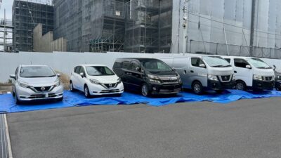 30 台の出張洗車 | 施工完了。